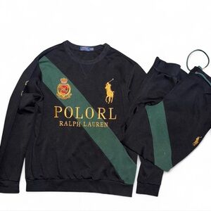 Polo Ralph Lauren Royal Crest Big Pony Sweatshirt and sweatpants Mens XL